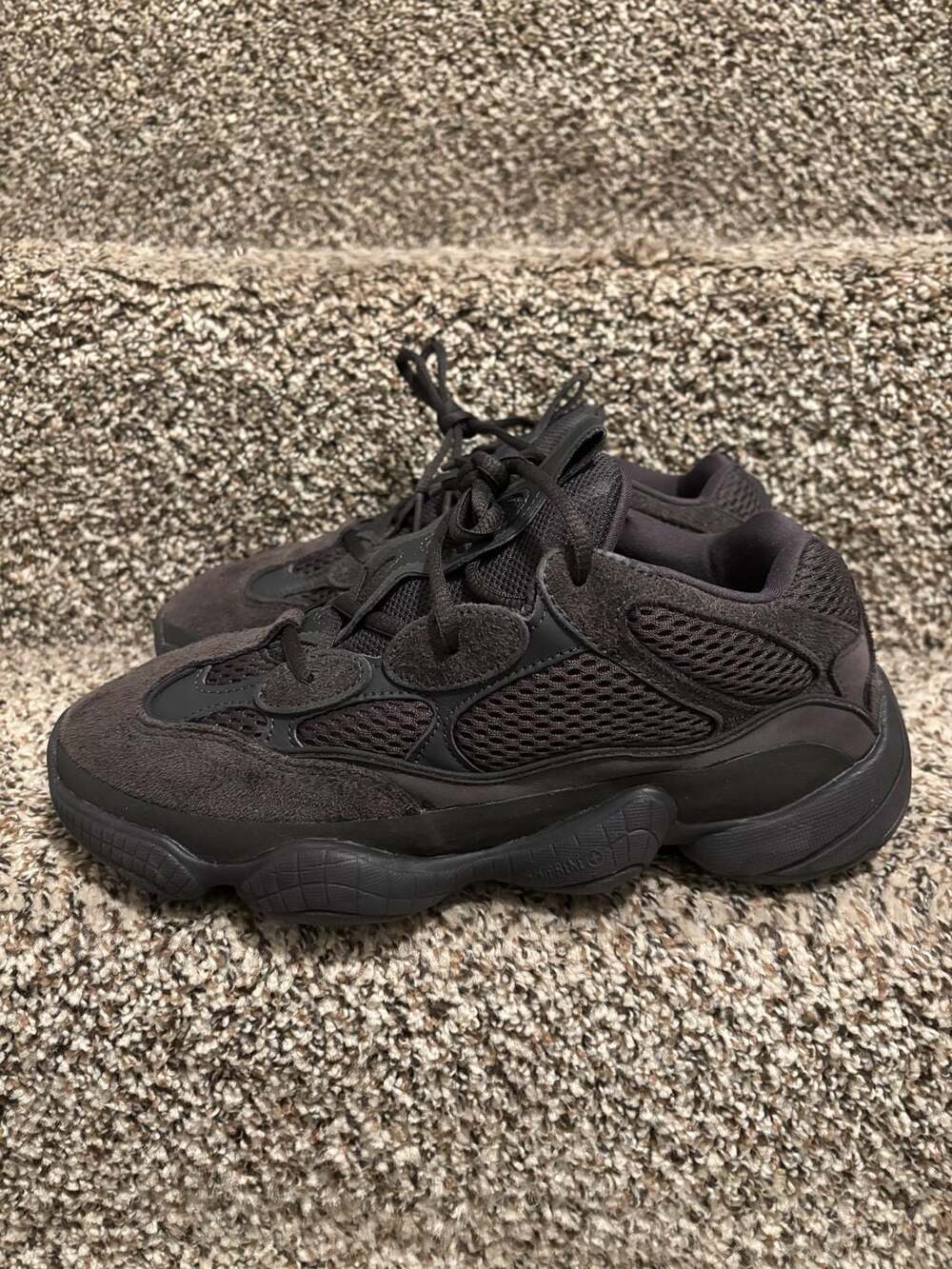 Adidas Yeezy 500 ‘Utility Black’ size 8.5 men’s. F36640